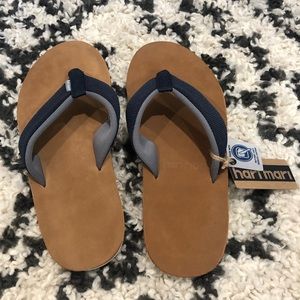 NWT! HariMari Leather Sandals w Indigo Strap